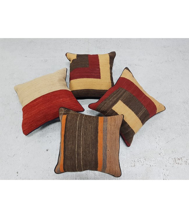 ​​4x modern kilim cushions 40x40 cm with filling