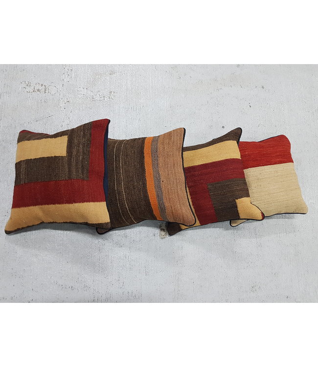 ​​4x modern kilim cushions 40x40 cm with filling