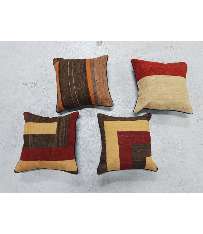 ​​4x modern kilim cushions 40x40 cm with filling