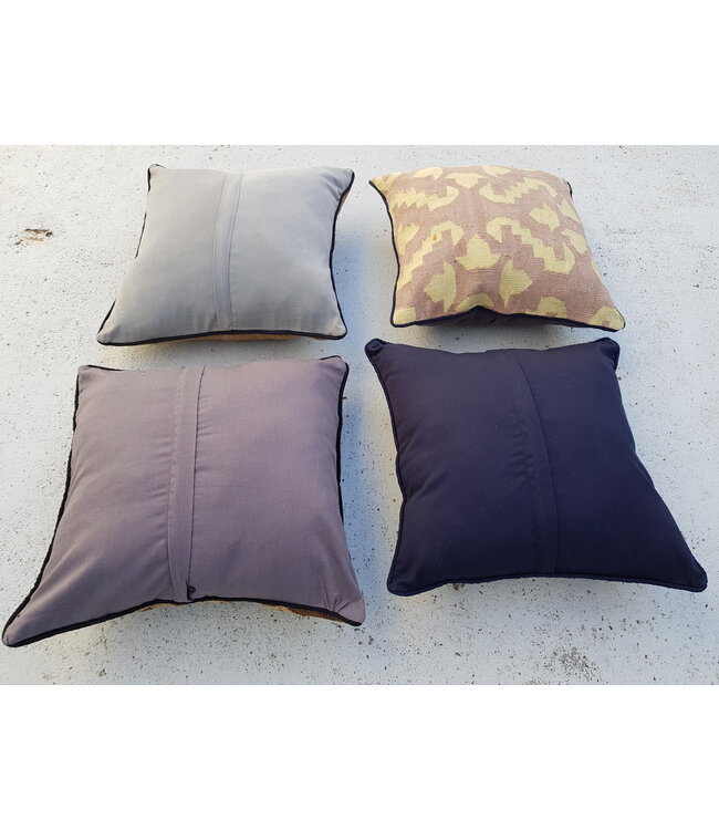 4x kelim kussens 40x40 cm met vulling