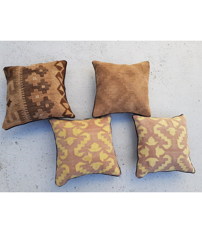 4x kilim cushions ca 40x40 cm with filling