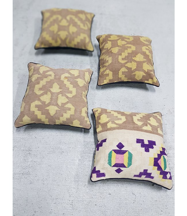 4x kilim cushions ca 40x40 cm with filling