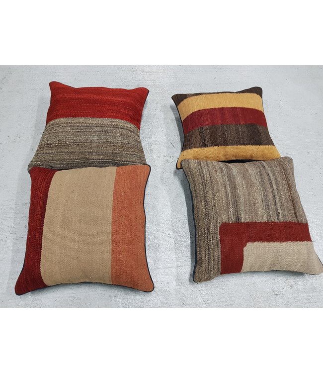 ​​4x modern kilim cushions 40x40 cm with filling