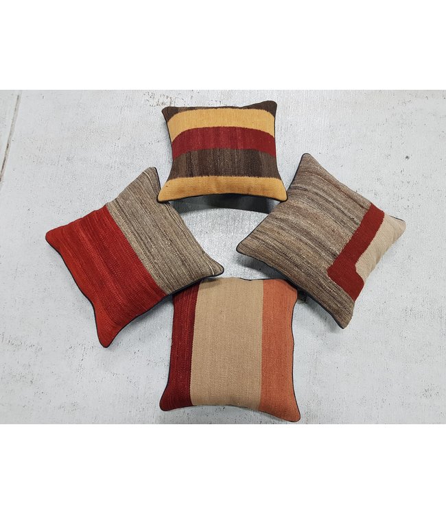 ​​4x modern kilim cushions 40x40 cm with filling