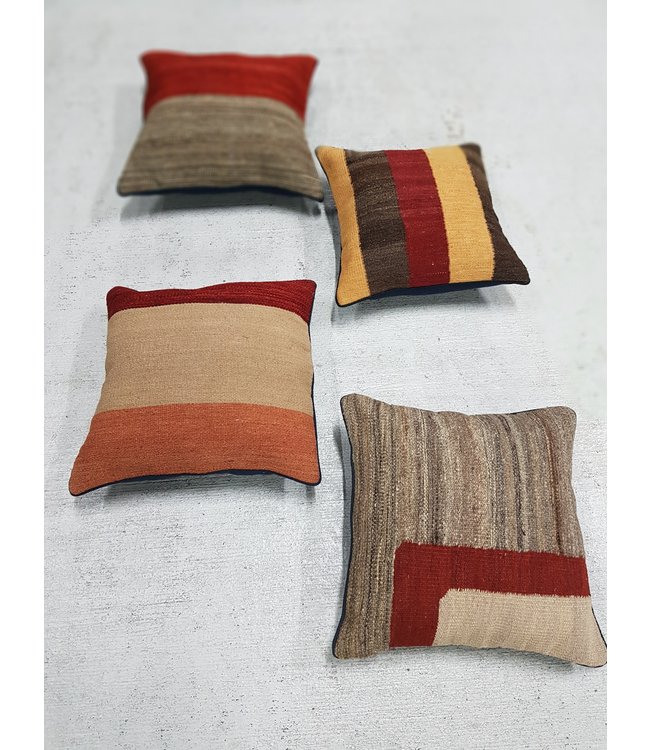 ​​4x modern kilim cushions 40x40 cm with filling