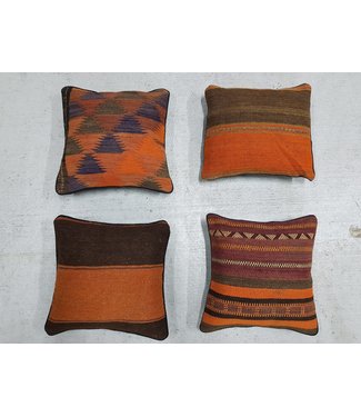 4x kilim cushions ca 40x40 cm with filling