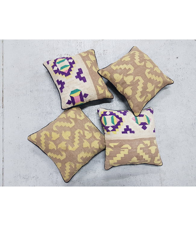 4x kilim cushions ca 40x40 cm with filling