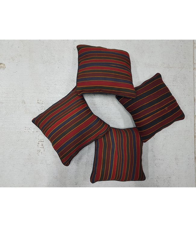 4x modern kelim kussens 40x40 cm met vulling