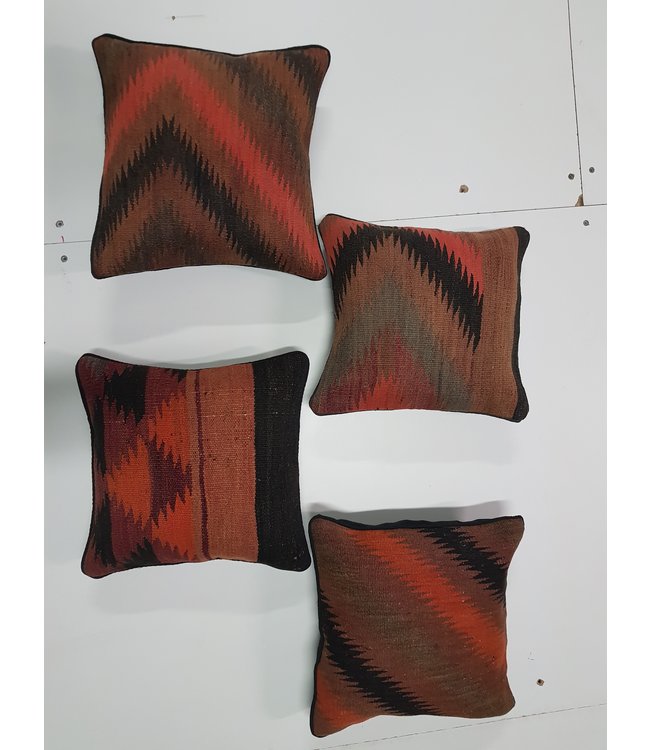 4x kilim cushions ca 40x40 cm with filling