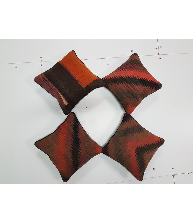 4x kilim cushions ca 40x40 cm with filling