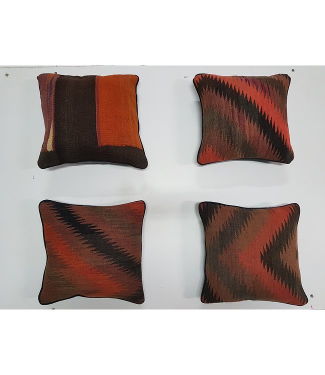 4x kilim cushions ca 40x40 cm with filling