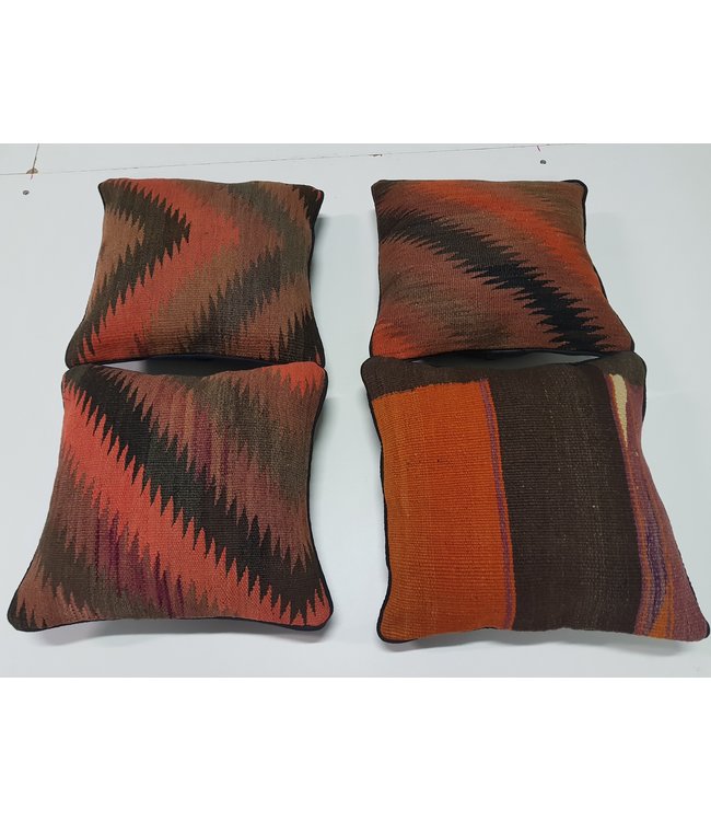 4x kilim cushions ca 40x40 cm with filling