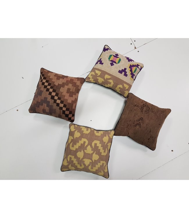 4x kilim cushions ca 40x40 cm with filling
