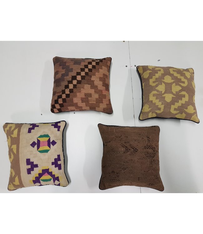 4x kilim cushions ca 40x40 cm with filling