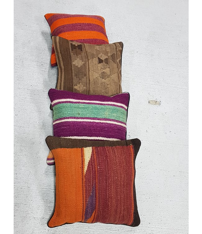 4x kilim cushions ca 40x40 cm with filling