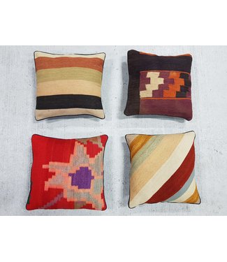 4x kilim cushions ca 40x40 cm with filling