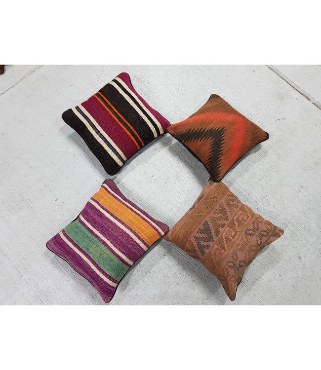 4x kilim cushions ca 40x40 cm with filling