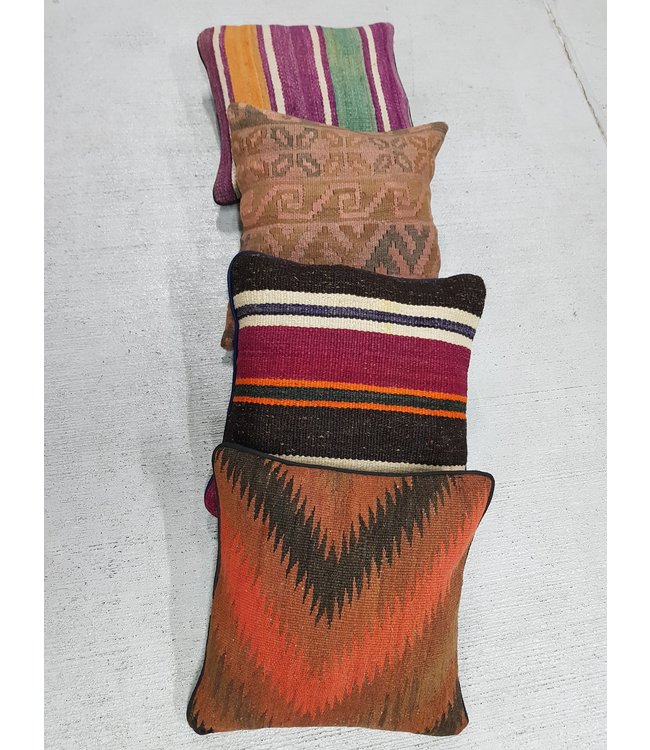 4x kilim cushions ca 40x40 cm with filling