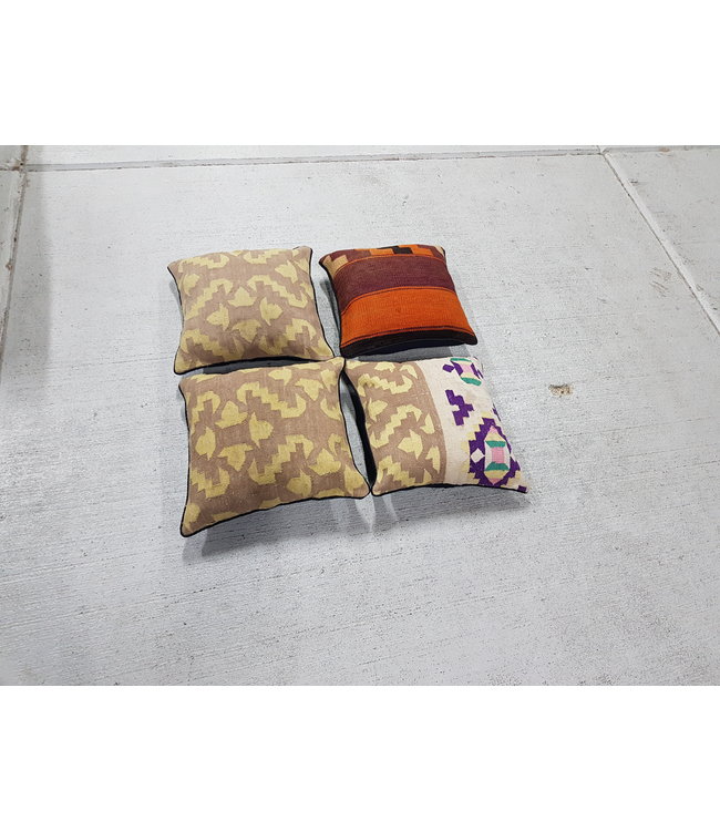 4x kilim cushions ca 40x40 cm with filling