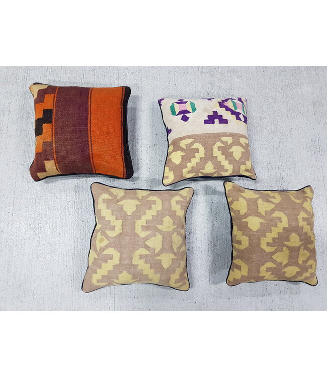 4x kilim cushions ca 40x40 cm with filling