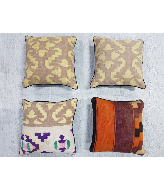 4x kilim cushions ca 40x40 cm with filling