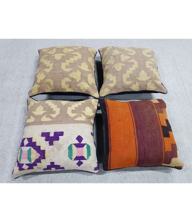 4x kilim cushions ca 40x40 cm with filling