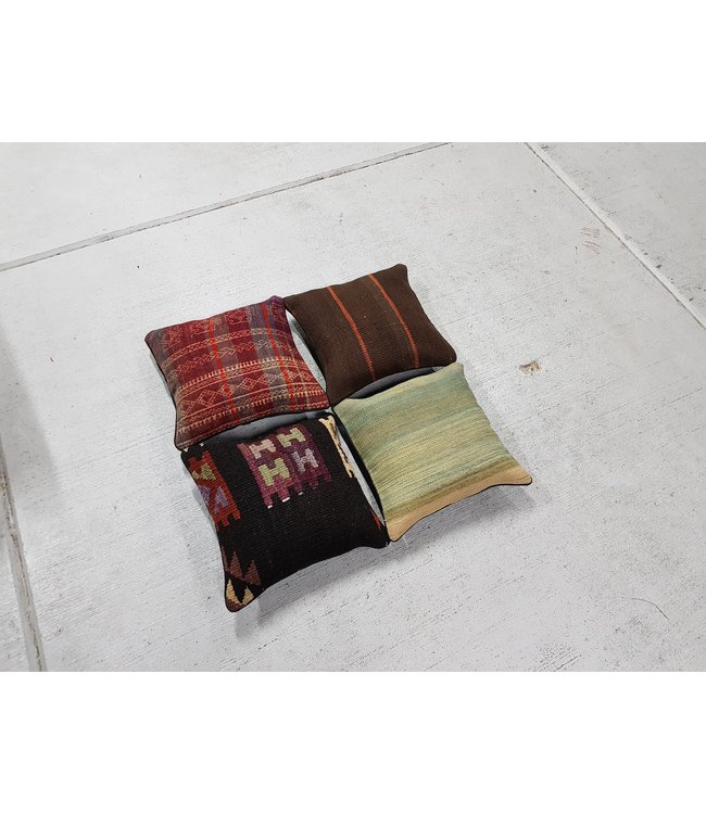4x kilim cushions ca 40x40 cm with filling