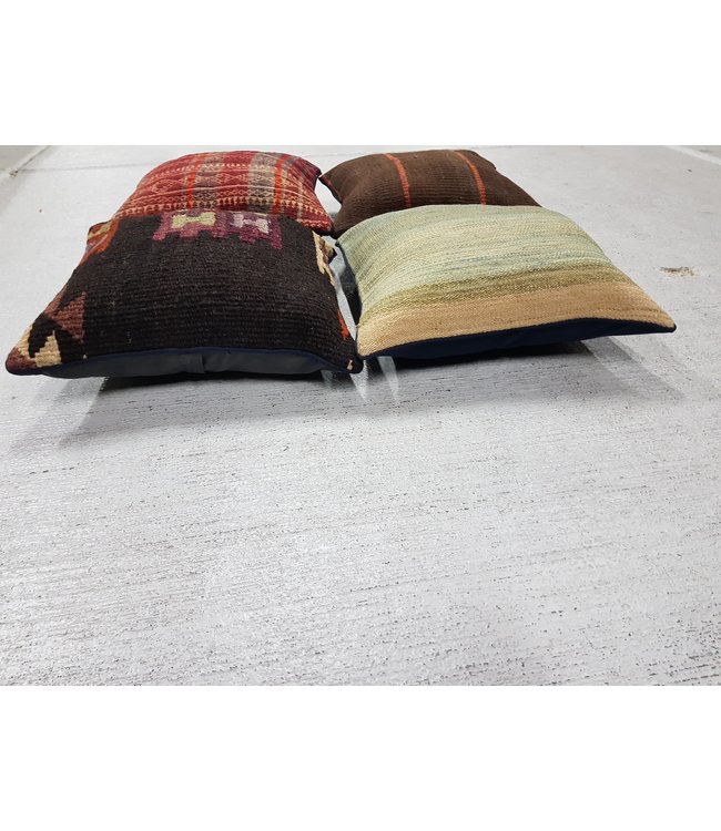 4x kilim cushions ca 40x40 cm with filling