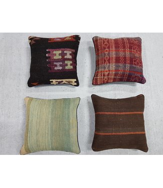 4x kilim cushions ca 40x40 cm with filling