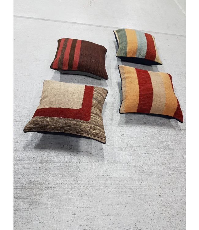 ​​4x modern kilim cushions 40x40 cm with filling