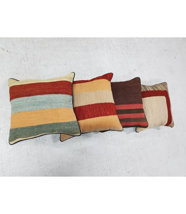 ​​4x modern kilim cushions 40x40 cm with filling