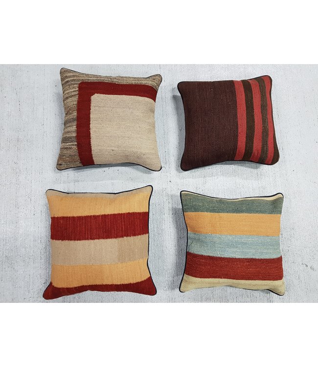 ​​4x modern kilim cushions 40x40 cm with filling