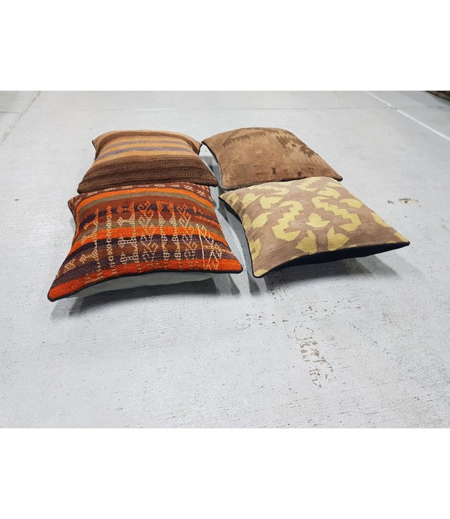 4x kilim cushions ca 40x40 cm with filling