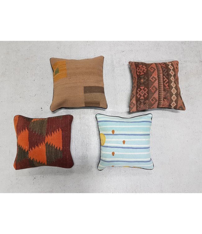 4x kilim cushions ca 40x40 cm with filling