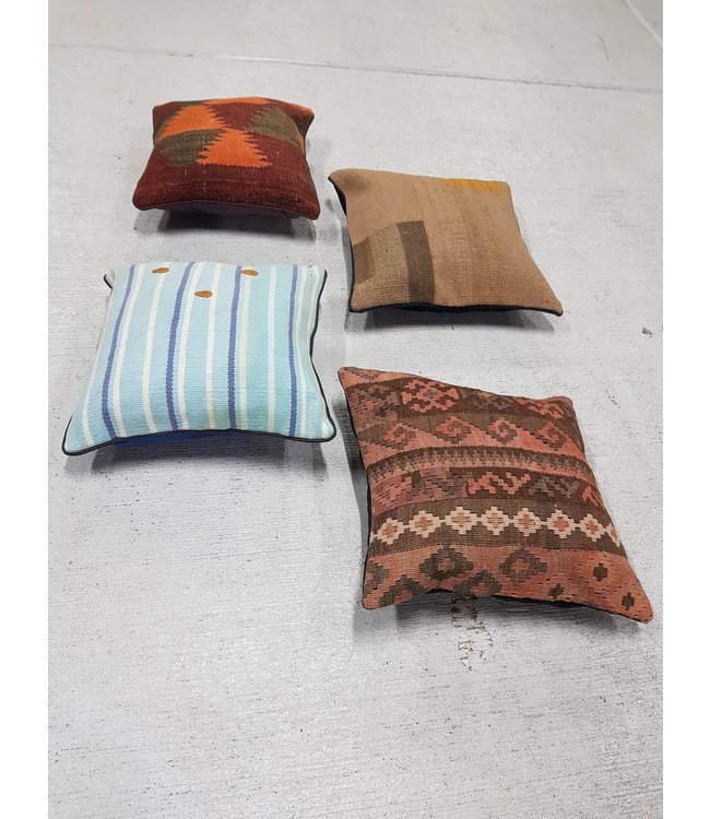 4x kilim cushions ca 40x40 cm with filling