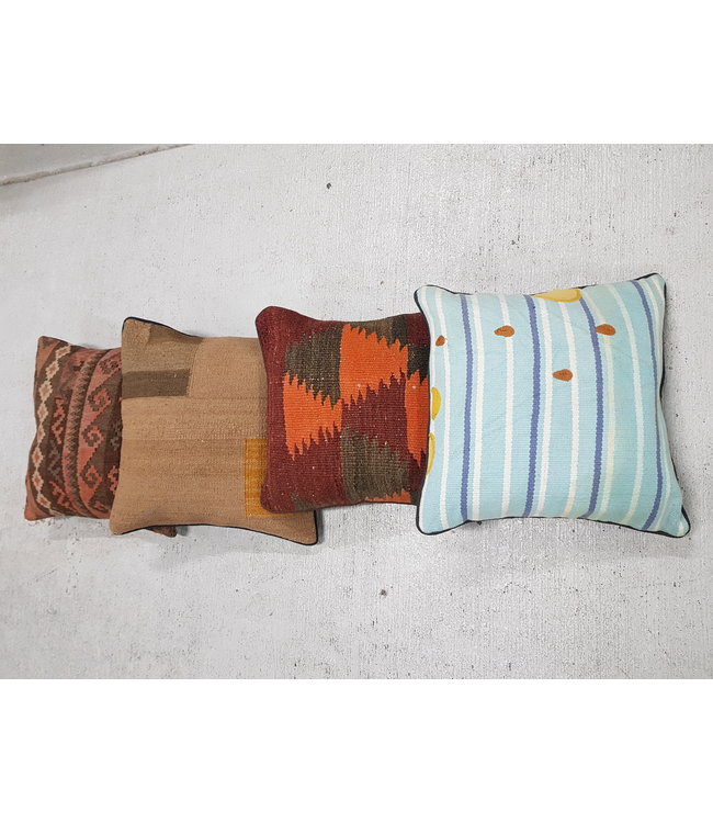 4x kilim cushions ca 40x40 cm with filling