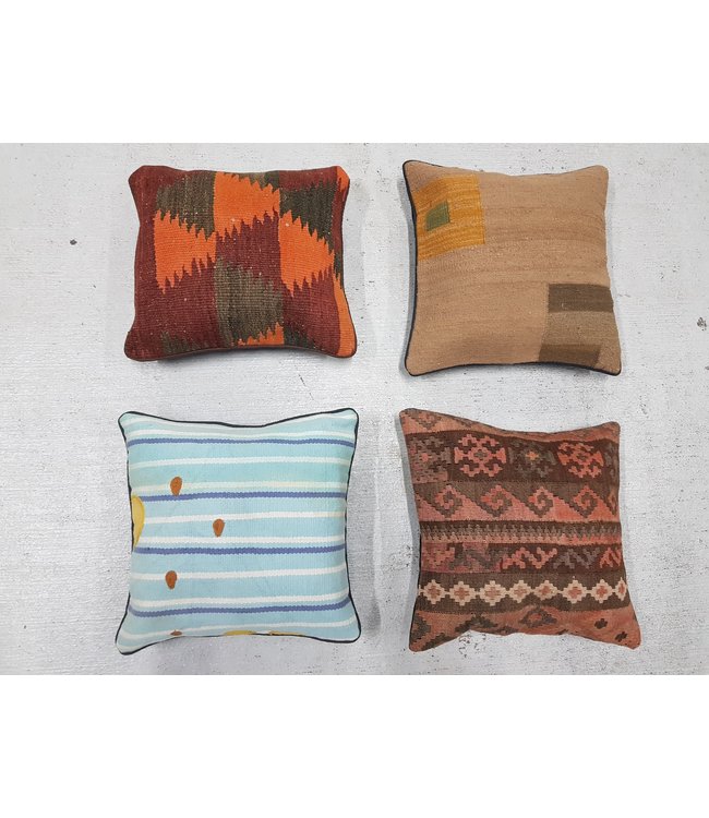 4x kilim cushions ca 40x40 cm with filling