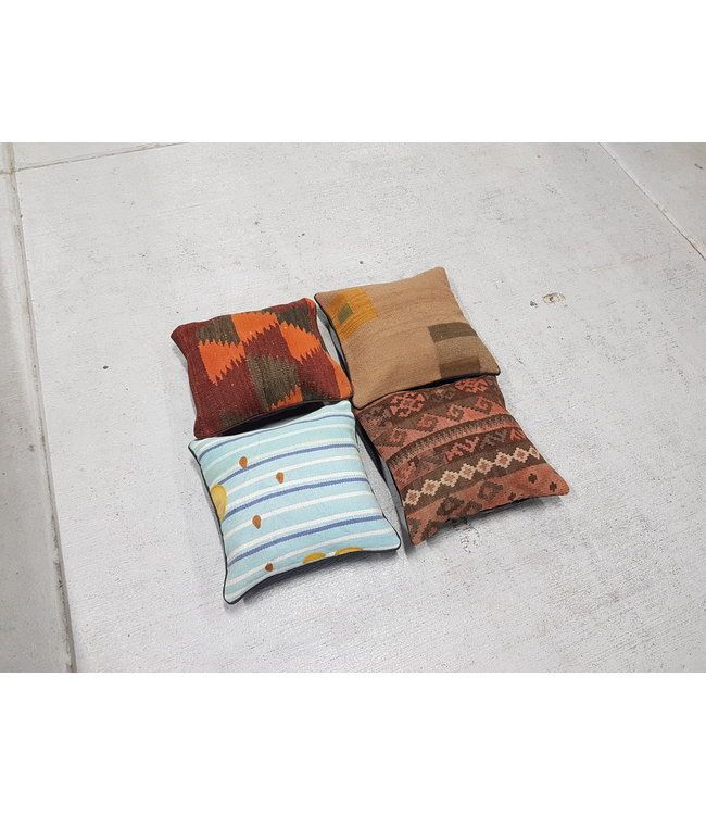 4x kilim cushions ca 40x40 cm with filling