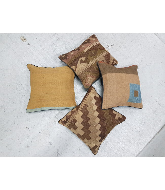 4x kilim cushions ca 40x40 cm with filling