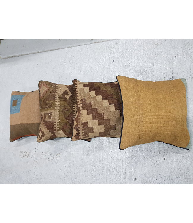 4x kilim cushions ca 40x40 cm with filling
