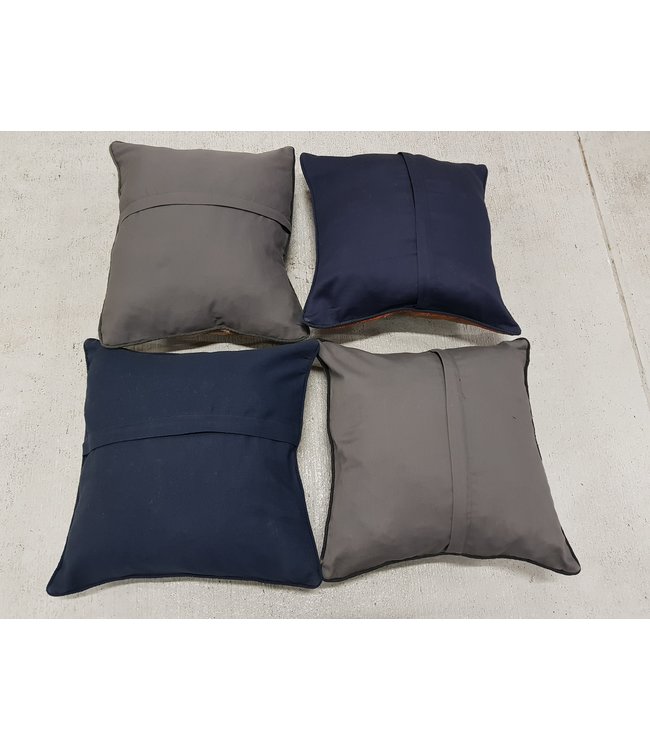 4x kelim kussens 40x40 cm met vulling