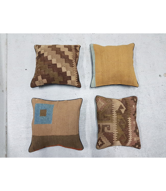 4x kilim cushions ca 40x40 cm with filling