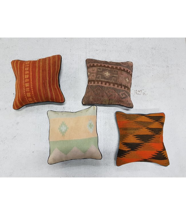 4x kilim cushions ca 40x40 cm with filling