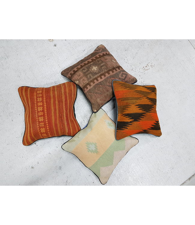 4x kilim cushions ca 40x40 cm with filling