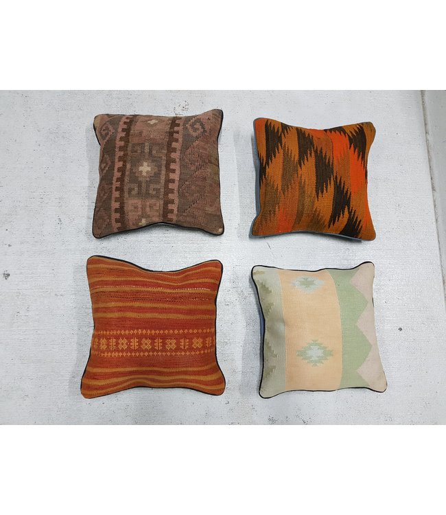 4x kilim cushions ca 40x40 cm with filling