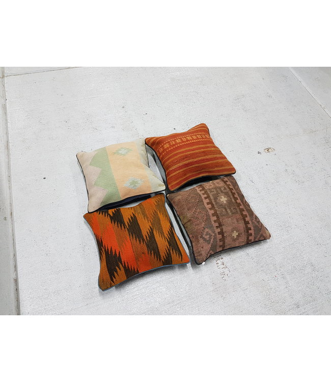 4x kilim cushions ca 40x40 cm with filling