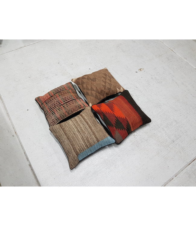 4x kilim cushions ca 40x40 cm with filling