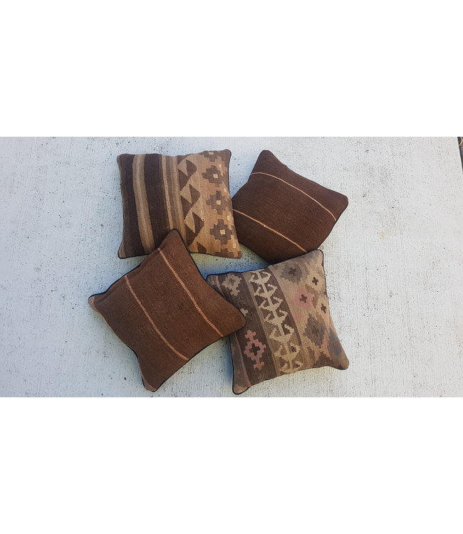 4x kilim cushions ca 40x40 cm with filling
