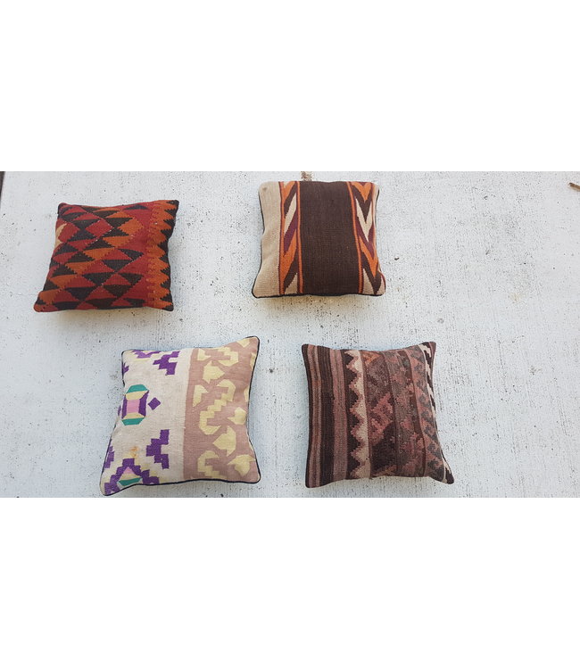 4x kilim cushions ca 40x40 cm with filling
