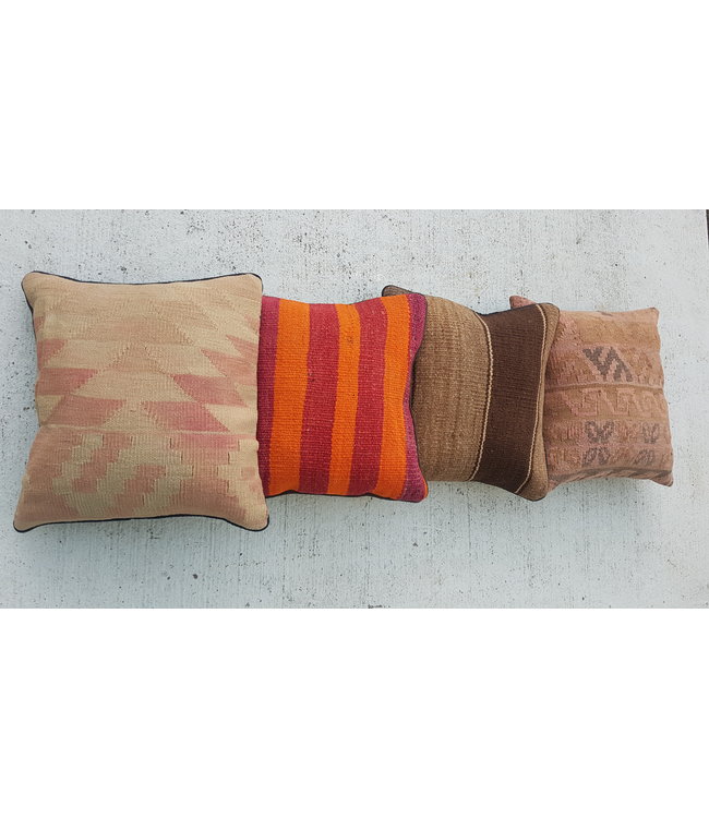 4x kilim cushions ca 40x40 cm with filling